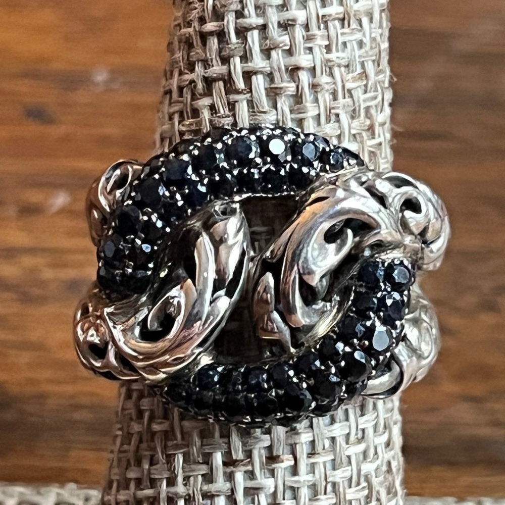 Charles Krypell 1.74ctw sapphire knot cocktail ring-fabulous ring, lovely!